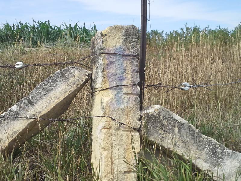 Kansas limestone fenceposts — the Prairie Star material language